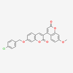 7-[(4-chlorobenzyl)oxy]-3-(7-methoxy-2-oxo-2H-chromen-4-yl)-2H-chromen-2-one