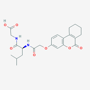 molecular formula C23H28N2O7 B11152123 N-{[(6-oxo-7,8,9,10-tetrahydro-6H-benzo[c]chromen-3-yl)oxy]acetyl}-L-leucylglycine 