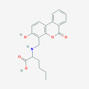 molecular formula C20H21NO5 B11152157 N-[(3-hydroxy-6-oxo-6H-benzo[c]chromen-4-yl)methyl]norleucine 