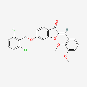 (2Z)-6-[(2,6-dichlorobenzyl)oxy]-2-(2,3-dimethoxybenzylidene)-1-benzofuran-3(2H)-one