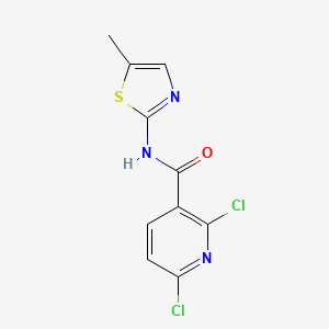 molecular formula C10H7Cl2N3OS B11152172 2,6-dichloro-N~3~-(5-methyl-1,3-thiazol-2-yl)nicotinamide 