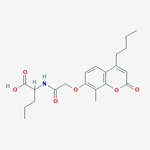 N-{[(4-butyl-8-methyl-2-oxo-2H-chromen-7-yl)oxy]acetyl}norvaline