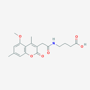 4-{[(5-methoxy-4,7-dimethyl-2-oxo-2H-chromen-3-yl)acetyl]amino}butanoic acid