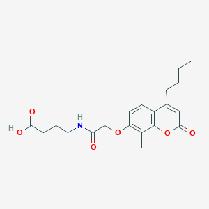 4-({[(4-butyl-8-methyl-2-oxo-2H-chromen-7-yl)oxy]acetyl}amino)butanoic acid