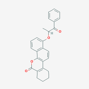 1-(1-methyl-2-oxo-2-phenylethoxy)-7,8,9,10-tetrahydro-6H-dibenzo[c,h]chromen-6-one