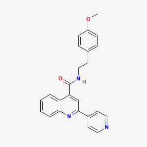 N-(4-methoxyphenethyl)-2-(4-pyridyl)-4-quinolinecarboxamide