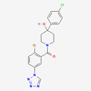 [2-bromo-5-(1H-tetrazol-1-yl)phenyl][4-(4-chlorophenyl)-4-hydroxypiperidin-1-yl]methanone