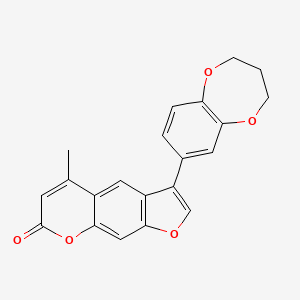 3-(3,4-dihydro-2H-1,5-benzodioxepin-7-yl)-5-methyl-7H-furo[3,2-g]chromen-7-one