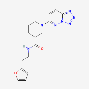 N-[2-(2-furyl)ethyl]-1-[1,2,3,4]tetraazolo[1,5-b]pyridazin-6-yl-3-piperidinecarboxamide