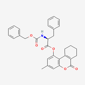 molecular formula C31H29NO6 B11152309 3-methyl-6-oxo-7,8,9,10-tetrahydro-6H-benzo[c]chromen-1-yl N-[(benzyloxy)carbonyl]-L-phenylalaninate 