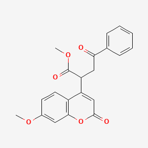 methyl 2-(7-methoxy-2-oxo-2H-chromen-4-yl)-4-oxo-4-phenylbutanoate