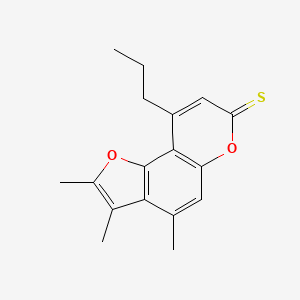 2,3,4-trimethyl-9-propyl-7H-furo[2,3-f]chromene-7-thione