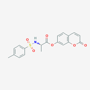 (2-oxochromen-7-yl) (2S)-2-[(4-methylphenyl)sulfonylamino]propanoate