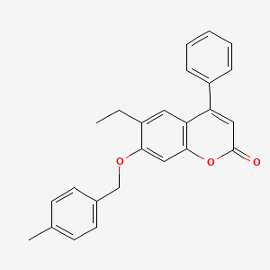 6-Ethyl-7-(4-methyl-benzyloxy)-4-phenyl-chromen-2-one