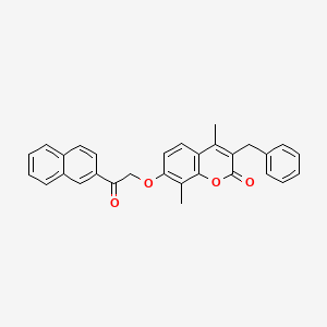 3-benzyl-4,8-dimethyl-7-[2-(naphthalen-2-yl)-2-oxoethoxy]-2H-chromen-2-one