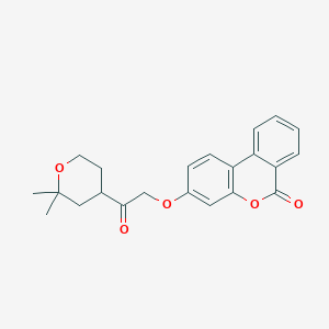 3-[2-(2,2-dimethyltetrahydro-2H-pyran-4-yl)-2-oxoethoxy]-6H-benzo[c]chromen-6-one