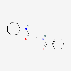 N-[3-(cycloheptylamino)-3-oxopropyl]benzamide