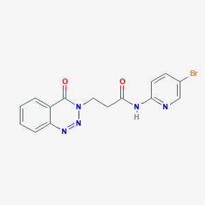 N~1~-(5-bromo-2-pyridyl)-3-[4-oxo-1,2,3-benzotriazin-3(4H)-yl]propanamide