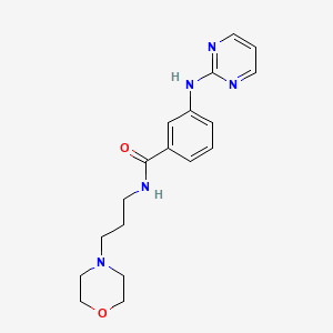 N-(3-morpholinopropyl)-3-(2-pyrimidinylamino)benzamide