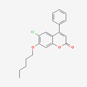 6-chloro-7-(pentyloxy)-4-phenyl-2H-chromen-2-one