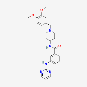 N-[1-(3,4-dimethoxybenzyl)-4-piperidyl]-3-(2-pyrimidinylamino)benzamide