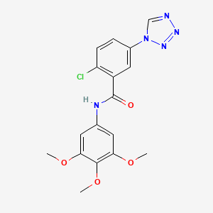 2-chloro-5-(1H-tetrazol-1-yl)-N-(3,4,5-trimethoxyphenyl)benzamide