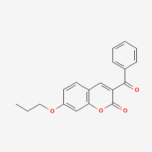 molecular formula C19H16O4 B11152531 3-benzoyl-7-propoxy-2H-chromen-2-one 