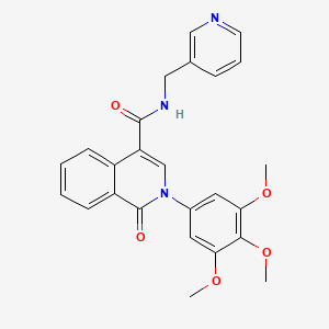 1-oxo-N~4~-(3-pyridylmethyl)-2-(3,4,5-trimethoxyphenyl)-1,2-dihydro-4-isoquinolinecarboxamide