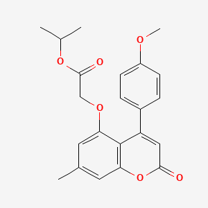 isopropyl 2-{[4-(4-methoxyphenyl)-7-methyl-2-oxo-2H-chromen-5-yl]oxy}acetate