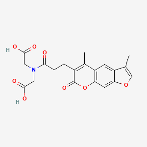 N-(carboxymethyl)-N-[3-(3,5-dimethyl-7-oxo-7H-furo[3,2-g]chromen-6-yl)propanoyl]glycine