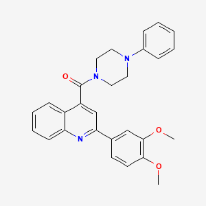 [2-(3,4-Dimethoxyphenyl)-4-quinolyl](4-phenylpiperazino)methanone