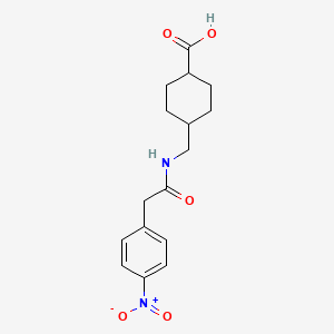 trans-4-({[(4-Nitrophenyl)acetyl]amino}methyl)cyclohexanecarboxylic acid