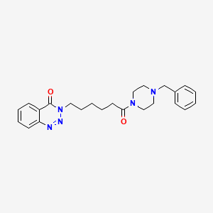 3-[6-(4-benzylpiperazino)-6-oxohexyl]-1,2,3-benzotriazin-4(3H)-one