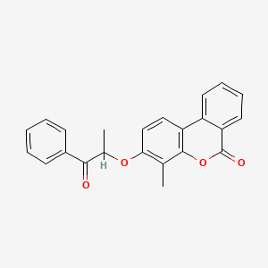 4-methyl-3-(1-methyl-2-oxo-2-phenylethoxy)-6H-benzo[c]chromen-6-one