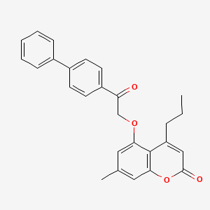 5-[2-(biphenyl-4-yl)-2-oxoethoxy]-7-methyl-4-propyl-2H-chromen-2-one