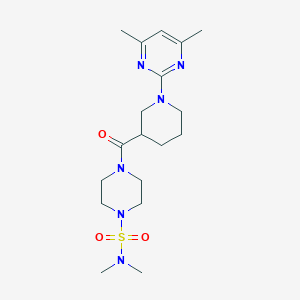 4-{[1-(4,6-dimethyl-2-pyrimidinyl)-3-piperidyl]carbonyl}-N,N-dimethyltetrahydro-1(2H)-pyrazinesulfonamide