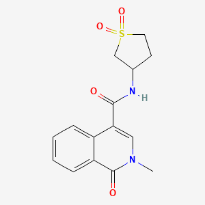 N-(1,1-dioxidotetrahydrothiophen-3-yl)-2-methyl-1-oxo-1,2-dihydroisoquinoline-4-carboxamide