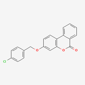 3-[(4-Chlorophenyl)methoxy]benzo[c]chromen-6-one