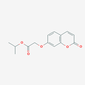 molecular formula C14H14O5 B11152808 propan-2-yl 2-[(2-oxo-2H-chromen-7-yl)oxy]acetate 