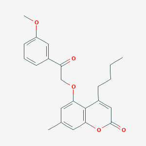 4-butyl-5-[2-(3-methoxyphenyl)-2-oxoethoxy]-7-methyl-2H-chromen-2-one