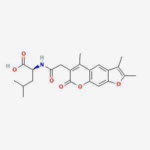 N-[(2,3,5-trimethyl-7-oxo-7H-furo[3,2-g]chromen-6-yl)acetyl]-L-leucine