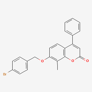 7-[(4-bromobenzyl)oxy]-8-methyl-4-phenyl-2H-chromen-2-one