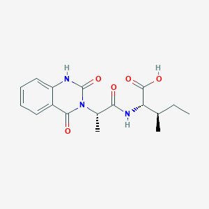 2-[2-(2,4-Dioxo-1,2,3,4-tetrahydroquinazolin-3-YL)propanamido]-3-methylpentanoic acid