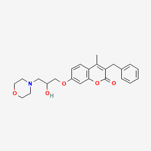 3-benzyl-7-[2-hydroxy-3-(morpholin-4-yl)propoxy]-4-methyl-2H-chromen-2-one