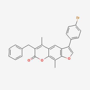 6-benzyl-3-(4-bromophenyl)-5,9-dimethyl-7H-furo[3,2-g]chromen-7-one