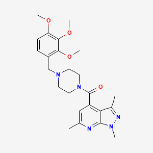 [4-(2,3,4-trimethoxybenzyl)piperazino](1,3,6-trimethyl-1H-pyrazolo[3,4-b]pyridin-4-yl)methanone