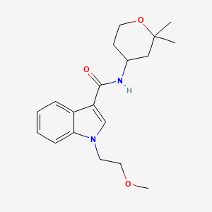 N-(2,2-dimethyltetrahydro-2H-pyran-4-yl)-1-(2-methoxyethyl)-1H-indole-3-carboxamide