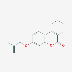 molecular formula C17H18O3 B11153083 3-[(2-methylallyl)oxy]-7,8,9,10-tetrahydro-6H-benzo[c]chromen-6-one 