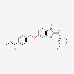 Methyl 4-({2-[(3-fluorophenyl)methylene]-3-oxobenzo[3,4-b]furan-6-yloxy}methyl)benzoate