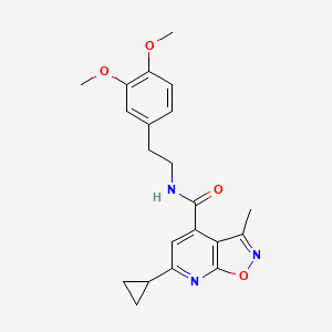 6-cyclopropyl-N-[2-(3,4-dimethoxyphenyl)ethyl]-3-methylisoxazolo[5,4-b]pyridine-4-carboxamide